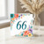 66th Birthday Card, Floral Number 66 Birthday Card
