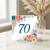 70th Birthday Card, Floral Number 70 Card