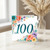 100th Birthday Card, Floral Number 100 Card