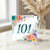 101st Birthday Card, Floral Number 101 Card