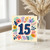 15th Birthday Card, Floral Number 15 Birthday Card