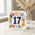 17th Birthday Card, Floral Number 17 Card