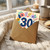 30th Birthday Card, Floral Number 30 Card