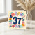 37th Birthday Card, Floral 37 Birthday Card