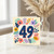 49th Birthday Card, Colourful Floral Number 49 Birthday Card