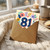 81st Birthday Card, Colourful Floral Number 81 Card