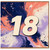 18th Birthday Card, Abstract Swirl Design