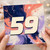 59th Birthday Card, Abstract Paint Design