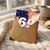 69th Birthday Card, Abstract Colour Splash Design