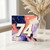 74th Birthday Card, Abstract Paint Splatter Number 74 Card