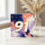 91st Birthday Card, Abstract Paint Splash Number 91 Card