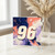 96th Birthday Card, Abstract Paint Splash Number 96 Card