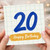 20th Birthday Card, Happy Birthday Age 20 Card