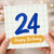 24th Birthday Card, Happy Birthday Card