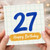27th Birthday Card, Happy Birthday Card