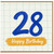 28th Birthday Card