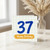 37th Birthday Card, Blue Number 37 Happy Birthday Card