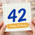 42nd Birthday Card, Happy Birthday 42 Card