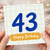 43rd Birthday Card, Happy Birthday Age 43 Card