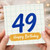 49th Birthday Card, Happy Birthday Card