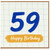 59th Birthday Card, Happy 59th Birthday Card