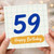 59th Birthday Card, Happy 59th Birthday Card
