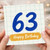 63rd Birthday Card, Happy 63rd Birthday Card
