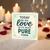 Today We See Love In Its Most Pure Form Card - Romantic Love/Anniversary Greeting for Couples, Wedding Day Sentiment, Elegant Floral Corners, Blank Inside with Envelope