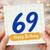 69th Birthday Card, Happy 69 Birthday Card