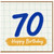 70th Birthday Card, Happy Birthday 70 Card