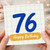 76th Birthday Card, Happy Birthday Card