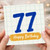 77th Birthday Card, Happy Birthday Card for 77 Year Old