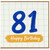 81st Birthday Card, Happy Birthday Number 81 Card