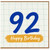92nd Birthday Card, Happy Birthday Card