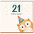 21st Birthday Card, Cute Owl Pun Birthday Card