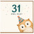 31st Birthday Card, Owl Pun Birthday Card