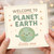 Welcome to Planet Earth Little One New Baby Greeting Card - Cute Gender Neutral Newborn Arrival Congratulations for Parents, Baby Shower or Birth