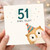 51st Birthday Card, Funny Owl Birthday Card, Cute 51 Owl Old?