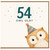 54th Birthday Card, 54 Owl Old? Cute Owl Birthday Card