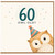 60th Birthday Card, Funny Owl Birthday Card