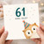 61st Birthday Card, Owl Old Funny Birthday Card