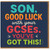 Son Good Luck GCSEs Card - You've Got This - Encouragement Exam Success Greeting Card, Bold Colour Typography