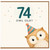 74th Birthday Card, Humorous Owl Old? Birthday Card