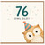 76th Birthday Card, Owl Old Funny Birthday Card