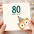 80th Birthday Card, Cute Owl Party Card, 80 Owl Old?