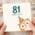 81st Birthday Card, Funny Owl Birthday Card