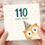 110th Birthday Card, Owl Old Funny Birthday Card