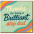 Thanks for Being a Brilliant Step Dad Card - Thank You Card for Stepdad, Colourful Stars Design, Step Father Appreciation from Son or Daughter