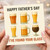 Funny Father's Day Card for Dad - Beer Glasses Design - 'Happy Father's Day I've Found Your Glass' - Humour Card from Son, Daughter or Family