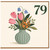 79th Birthday Card, Floral Bouquet Card